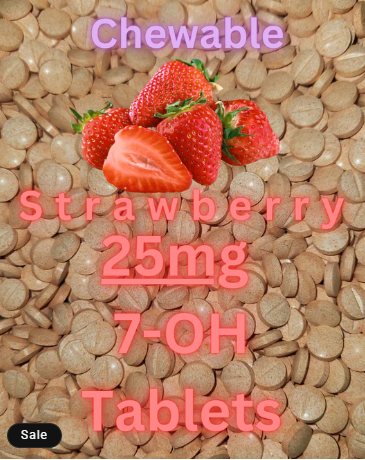 25mg 7-OH Strawberry Chewable Tablet