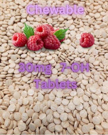 30mg 7-OH Red Raspberry Chewable Tablet